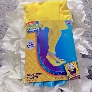 SpongeBob  footless tights size small NIP